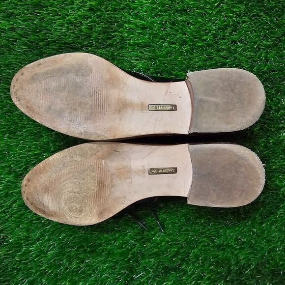 Louise et Cie Shoes Women’s 8M/38 Black Patent Leather Oxford Wooden Heel Point - Picture 9 of 10